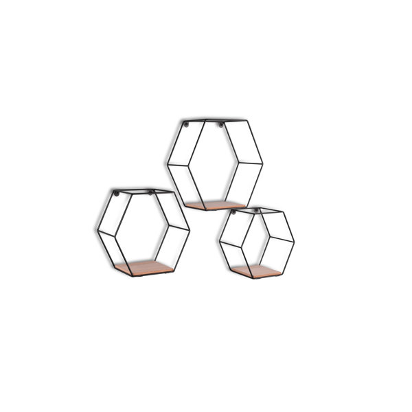 Hexagon Shelf Brass Wayfair.co.uk